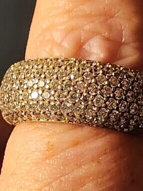 Vintage■Sterling Silver CZ, Dome Ring - READ BELOW》 No Offers